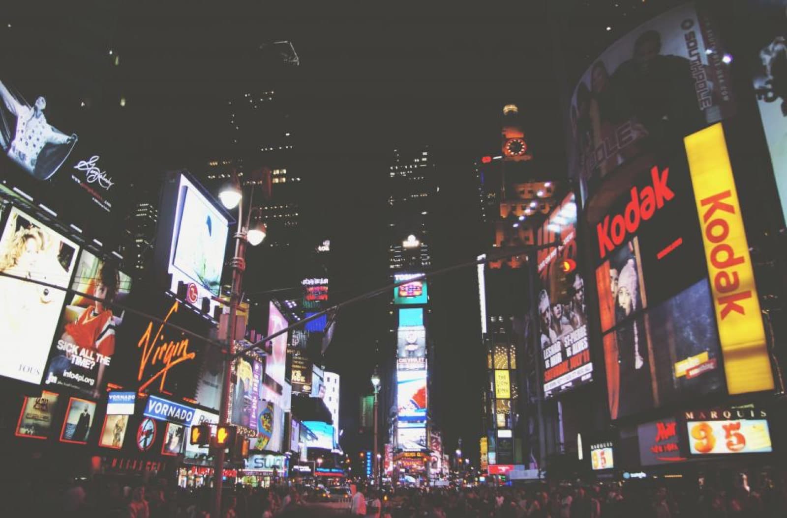 Neon signage at night